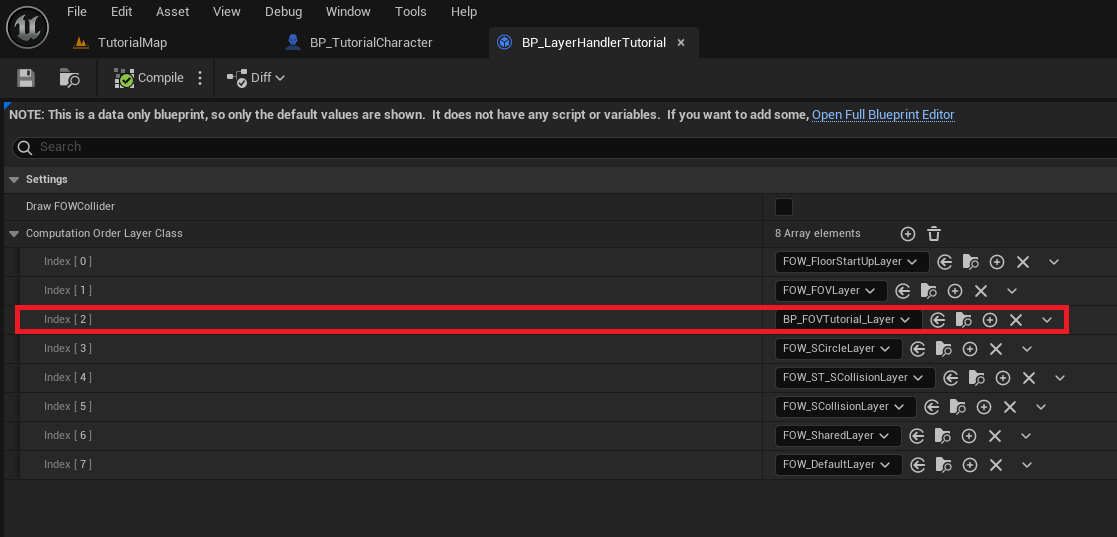Open And Add New Layer Setting