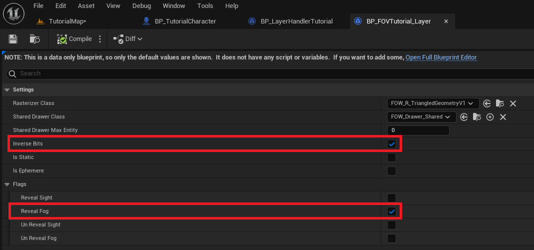 Change Layer Settings